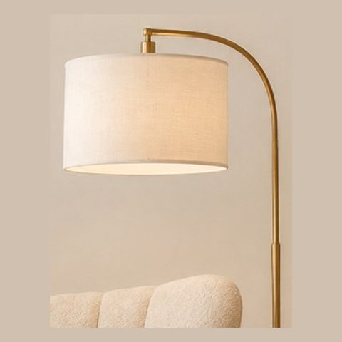 Gold arc floor lamp