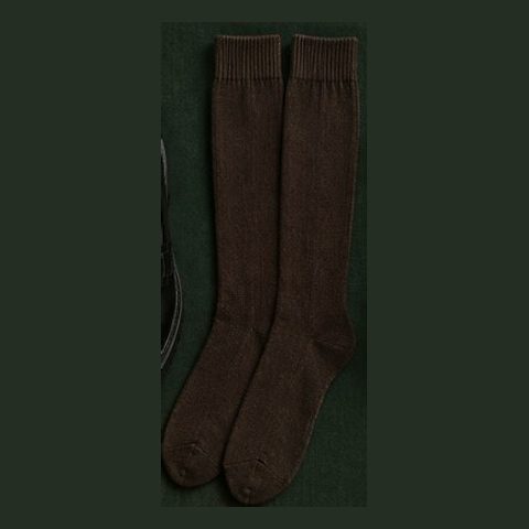 Brown knee socks