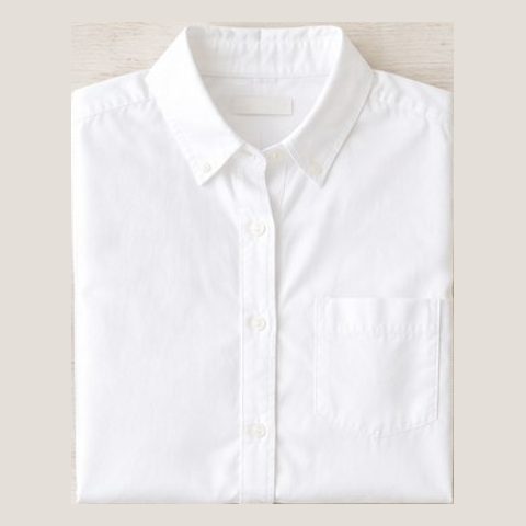 Crisp white button-down