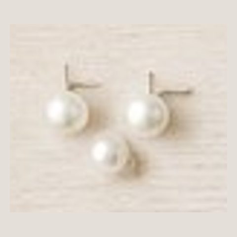 Pearl stud earrings
