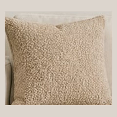 Oatmeal boucle pillow covers