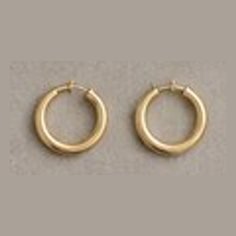 Gold hoop earrings