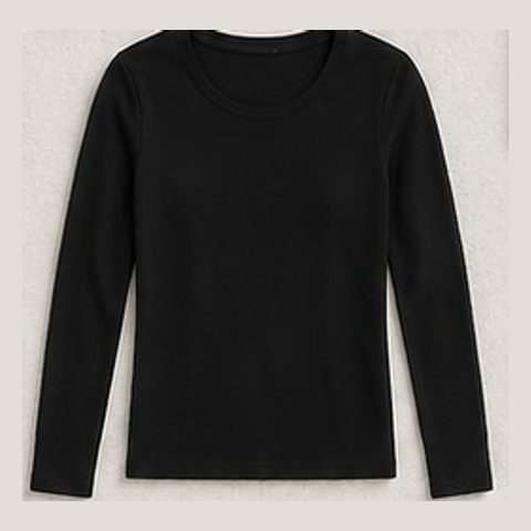 Black long-sleeve tee