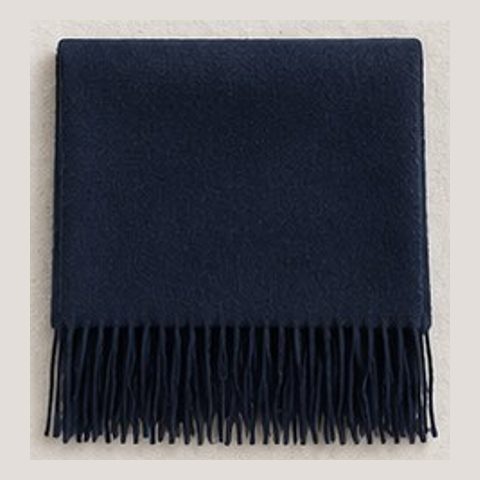 Navy wool scarf