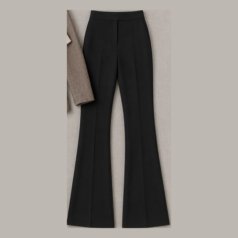 Black bootcut work pants