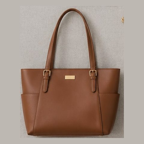 Cognac work tote